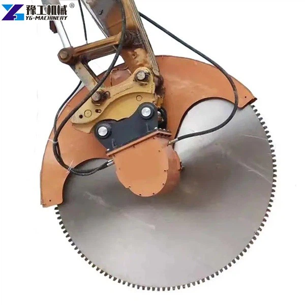 Excavator Mounted Concrete Saw